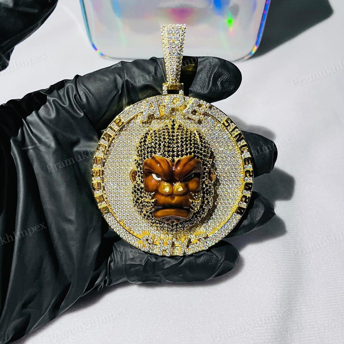 Iced Out 3D Customized Diamond Pendant hip hop jewelry CustomDiamJewel   