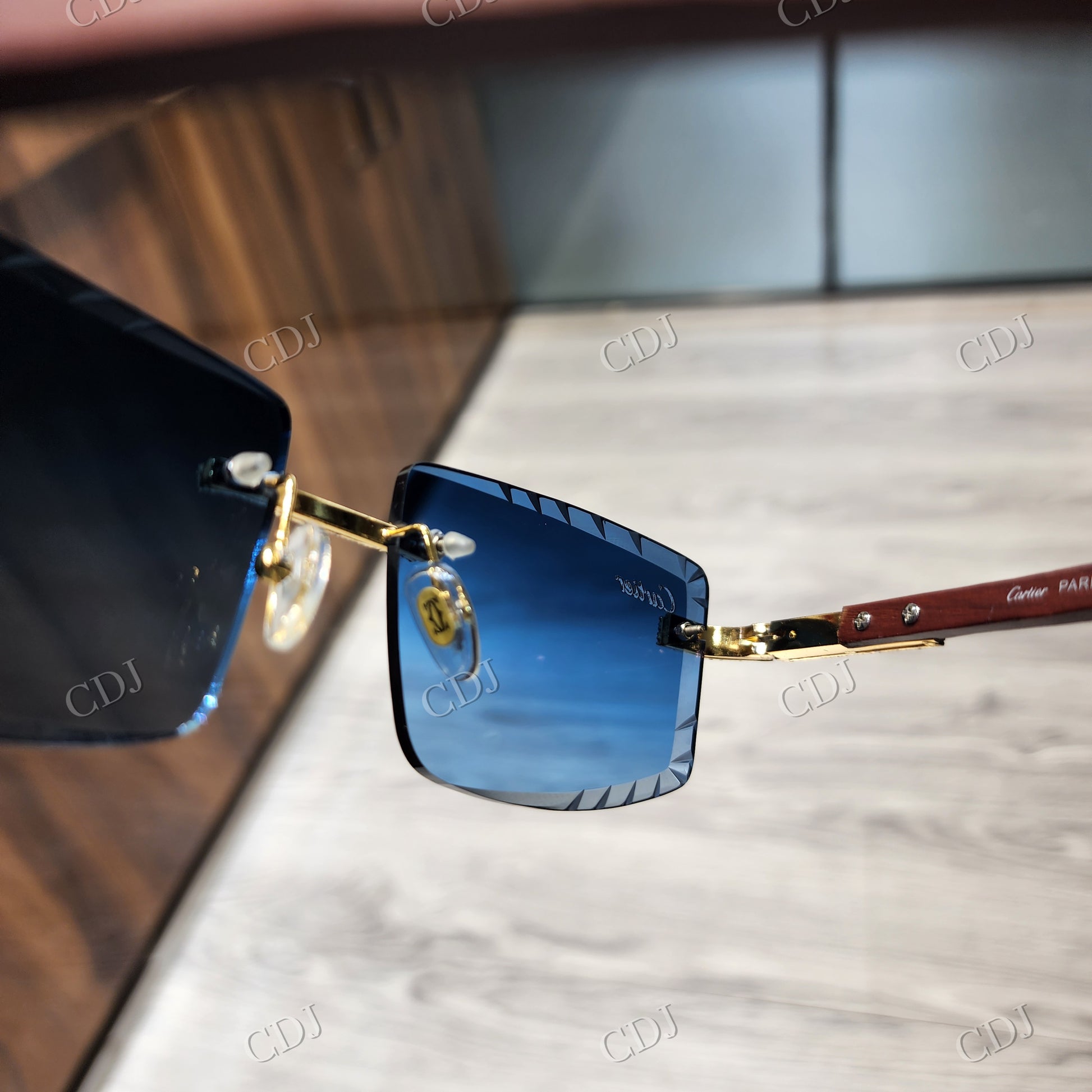 Blue Shade VVS D Moissanite Custom Sunglasses customdiamjewel