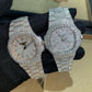 Patek Philippe Fully Diamond Stainless Steel Wrist Watches  customdiamjewel   