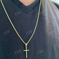 925 Sterling Silver Plain Cross Pendant For Men  customdiamjewel   