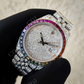 Custom Rolex Rainbow Bezel Diamond Watch  customdiamjewel   