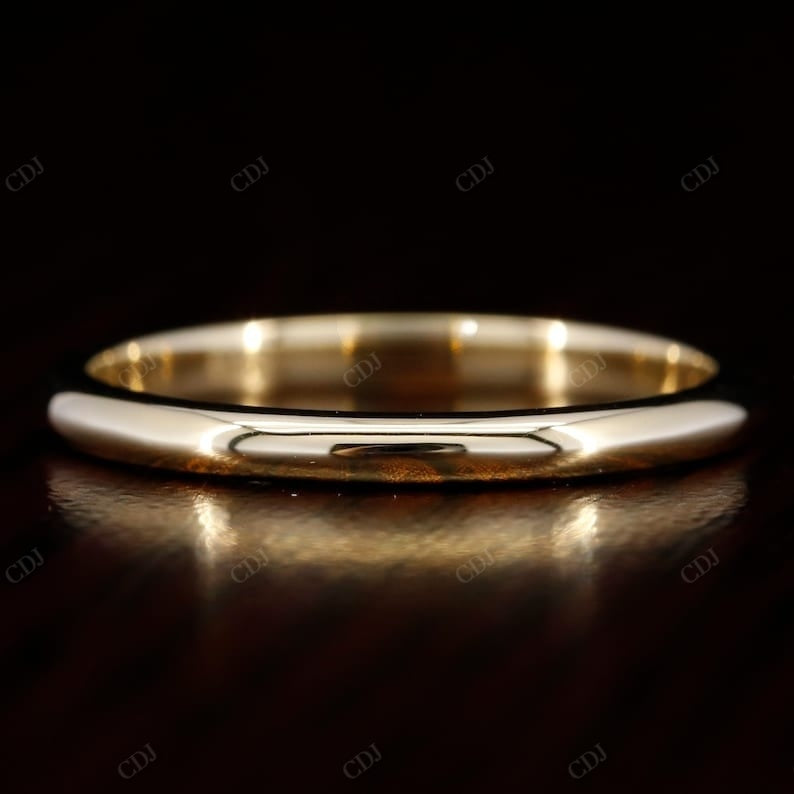 2mm Plain Yellow Gold Wedding Band  customdiamjewel   