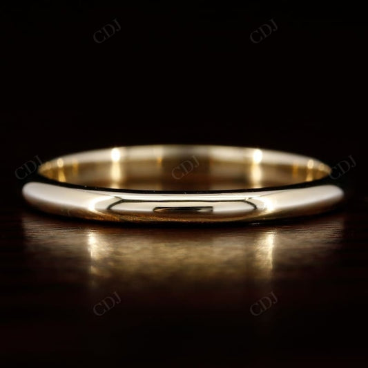 Stacking Plain 14K Solid Gold Wedding Band Woman  customdiamjewel   