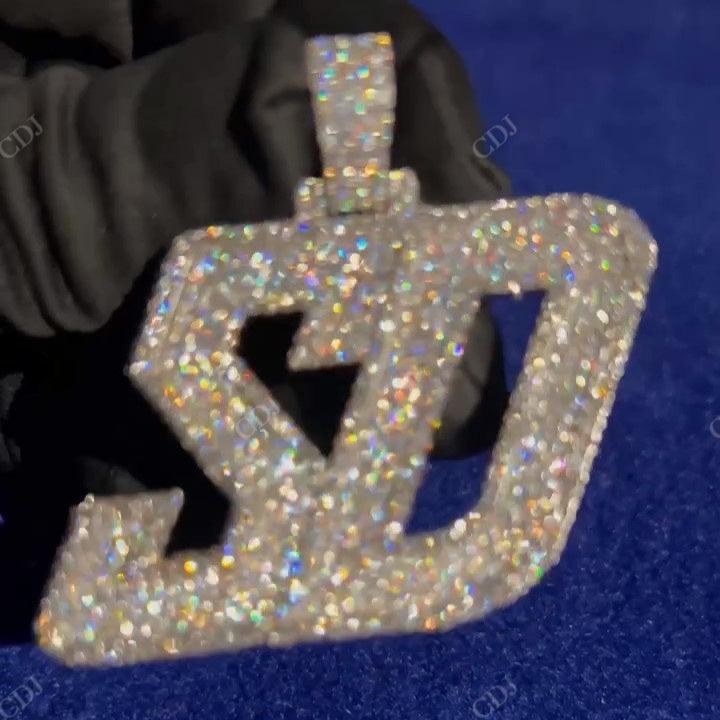 New Arrival SD Letter Iced Out Hip Hop Pendant hip hop jewelry CustomDiamJewel   