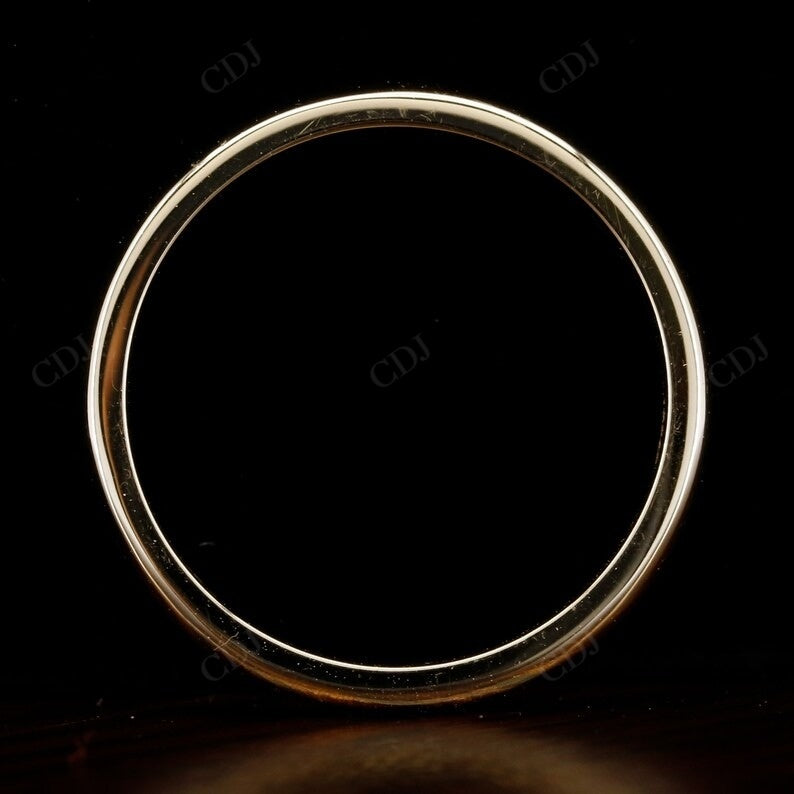 Stacking Plain 14K Solid Gold Wedding Band Woman  customdiamjewel   