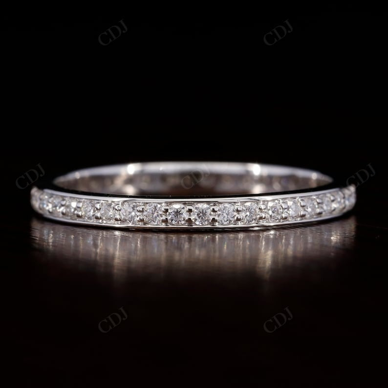 Full Eternity 1.90CTW Lab Grown Diamond Wedding band  customdiamjewel 10KT White Gold VVS-EF