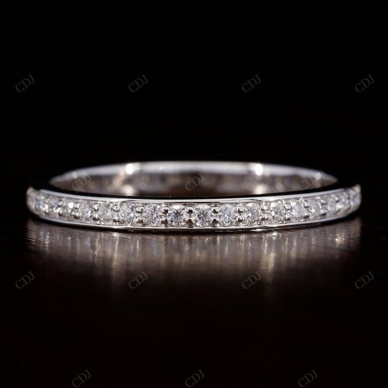 Full Eternity Natural Diamond Wedding Ring  customdiamjewel Sterling Silver White Gold VVS-EF