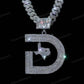 Mens Customs Hip Hop Iced Out Two Tone Pave Gold Plated Pendant hip hop jewelry CustomDiamJewel   