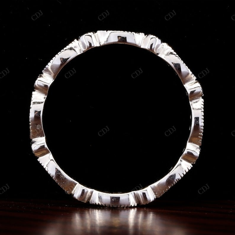 Art Deco Natural Diamond Full Eternity Wedding Band  customdiamjewel   