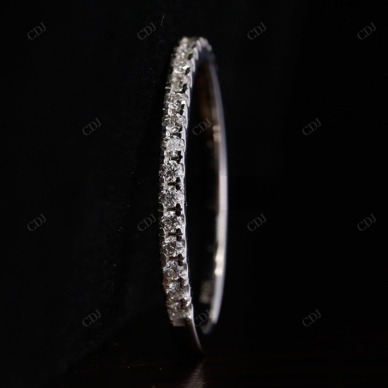 Round Cut Natural Diamond 3/4 Eternity Wedding Band  customdiamjewel   