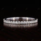 Round Cut Natural Diamond 3/4 Eternity Wedding Band  customdiamjewel Sterling Silver White Gold VVS-EF