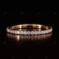 Round Cut Natural Diamond 3/4 Eternity Wedding Band  customdiamjewel Sterling Silver Rose Gold VVS-EF