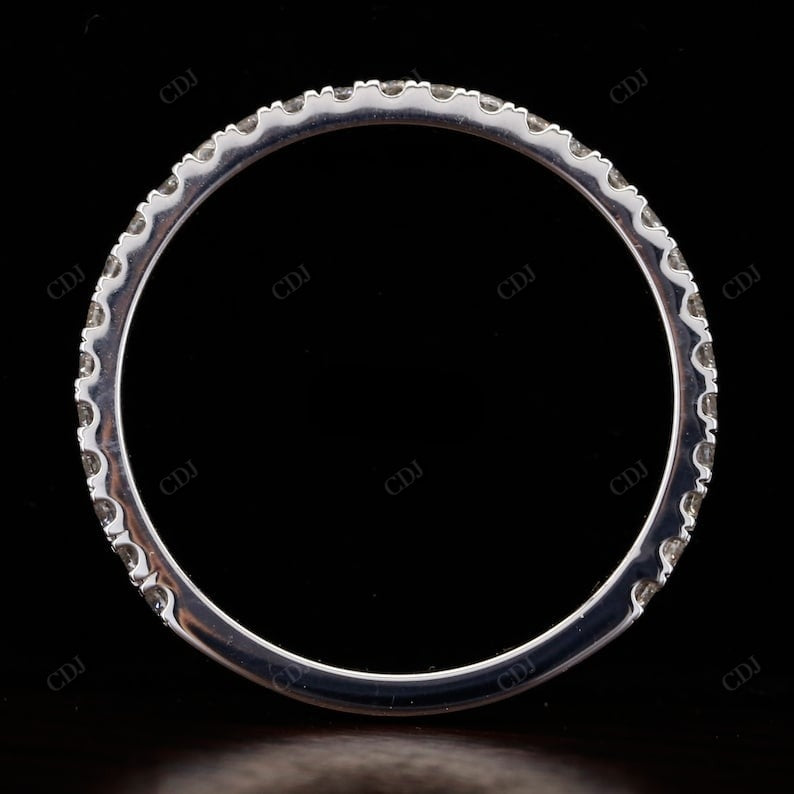 Round Cut Natural Diamond 3/4 Eternity Wedding Band  customdiamjewel   