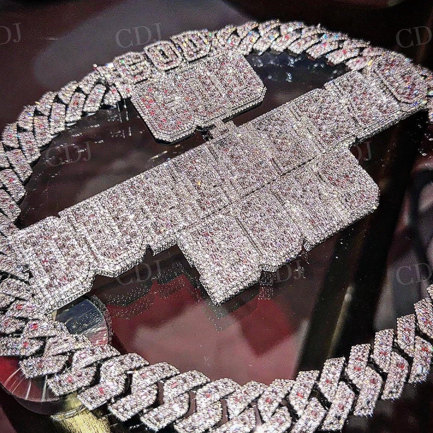 Fully Iced Out Hip Hop Diamond Letter Pendant hip hop jewelry customdiamjewel   