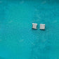 0.25CTW Round Cut Square Shape Hip Hop Earring hip hop jewelry customdiamjewel   