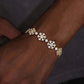 13mm VVS Real Diamond 14K Hip Hop Snowflake Bracelet hip hop jewelry CustomDiamJewel