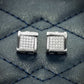 0.25CTW Round Cut Square Shape Hip Hop Earring hip hop jewelry customdiamjewel   