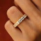 Asscher Cut Bezel Set Natural Diamond Wedding Band  customdiamjewel   