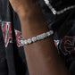 Hip Hop Halo set Handmade Diamond Bracelet  CustomDiamJewel   