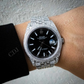 Rolex Custom Diamond Black Dial Watch  customdiamjewel   