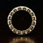 5.92CTW Asscher Cut Lab Grown Diamond Bezel Set Wedding Band  customdiamjewel   