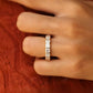 Asscher Cut Bezel Set Natural Diamond Wedding Band  customdiamjewel   