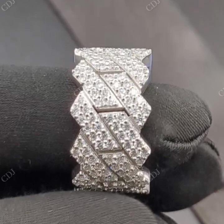 Men's Diamond Cuban Design Hip Hop Ring hip hop jewelry CustomDiamJewel   