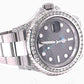 Rolex Custom Stainless Steel Diamond Watch  customdiamjewel   