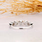 2.03CTW Bezel Set 7 Stone Lab Grown Diamond Wedding Band  customdiamjewel   