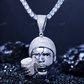 Sterling Silver Hip Hop Custom Head Pendant hip hop jewelry CustomDiamJewel