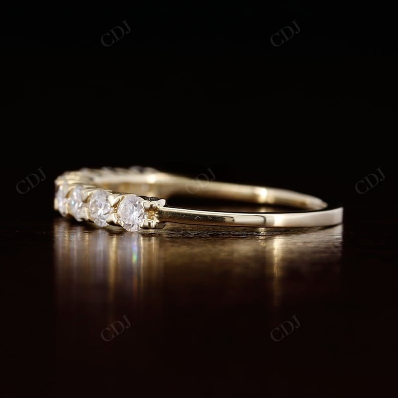 Heart Prong Round 0.61CTW lab diamond wedding band  customdiamjewel   