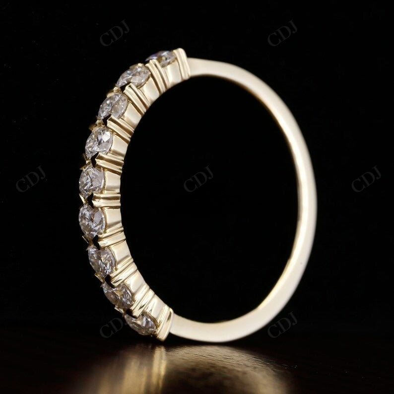 Heart Prong Round 0.61CTW lab diamond wedding band  customdiamjewel   