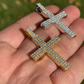 Iced Out Hip Hop Cross Diamond Pendant  customdiamjewel   