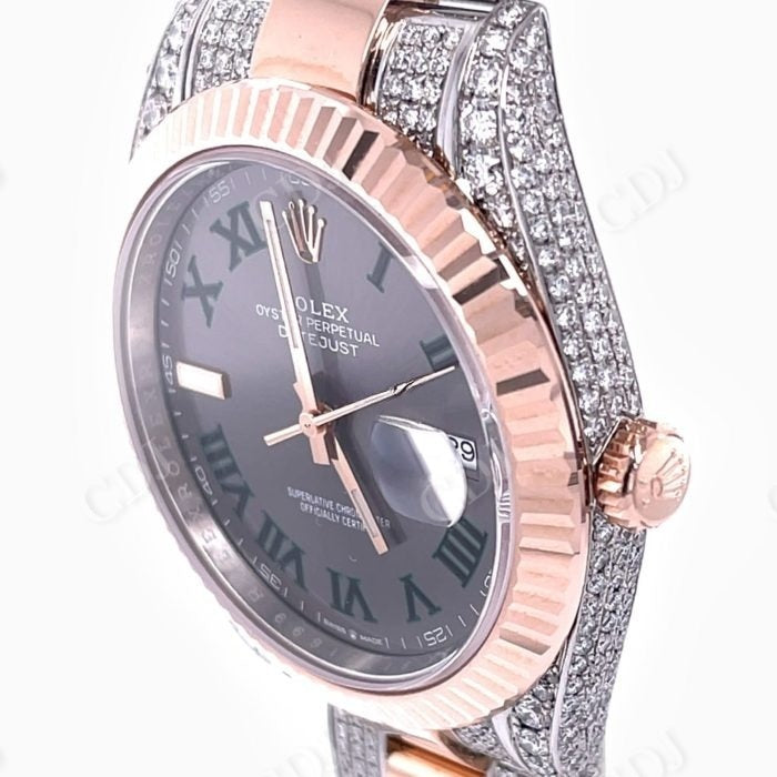 Rolex Two Tone Diamond Custom Watch  customdiamjewel   