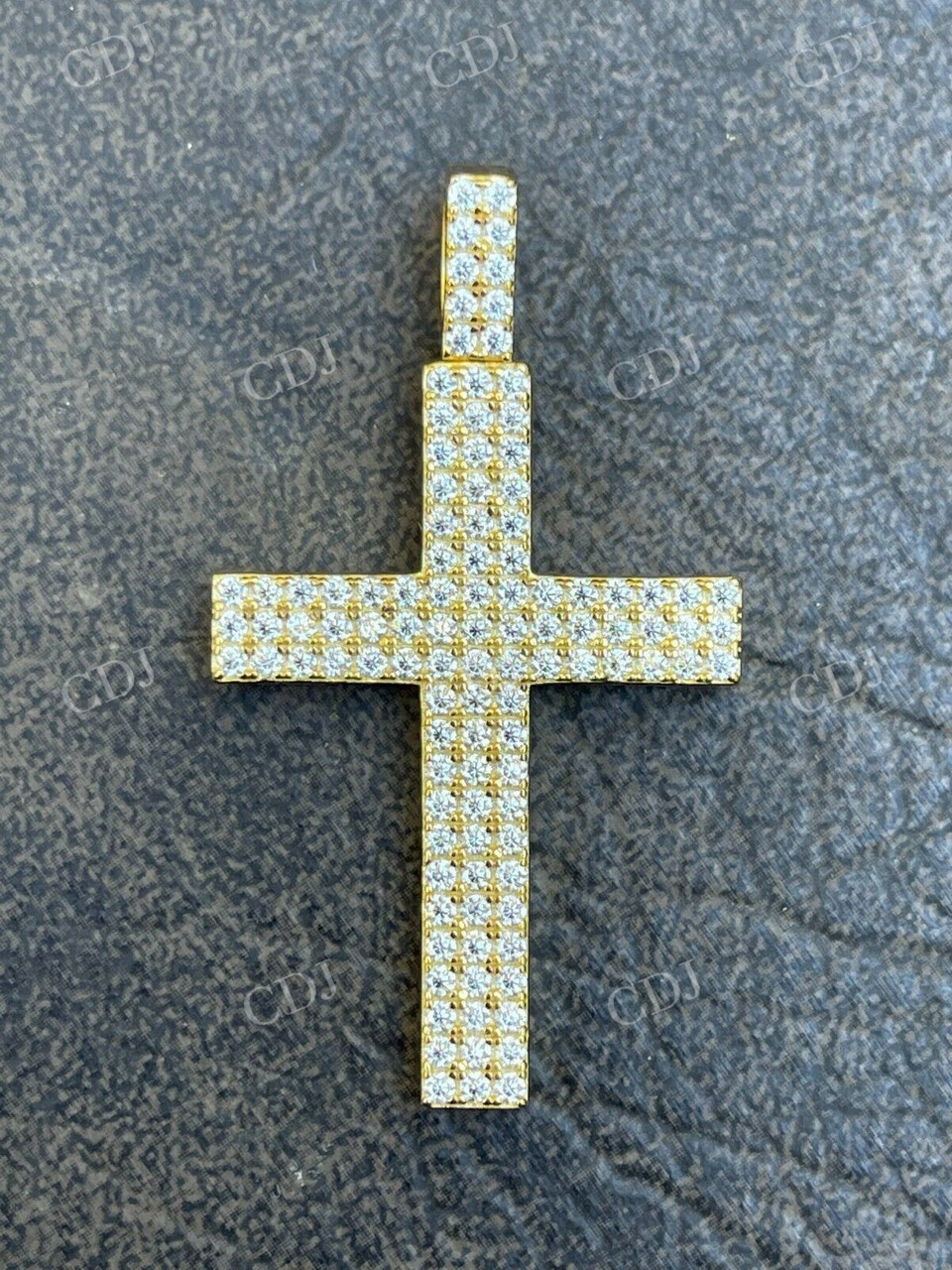 Iced Out Hip Hop Cross Diamond Pendant  customdiamjewel   