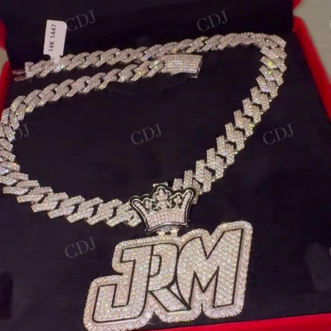 New JRM Iced Out Hip Hop Custom Pendant hip hop jewelry CustomDiamJewel   