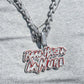 Iced Out Baguette Cut Diamond Real Hasta La Mure Pendant  customdiamjewel   