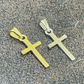 14K Gold Plain Cross Pendant For Men  customdiamjewel   