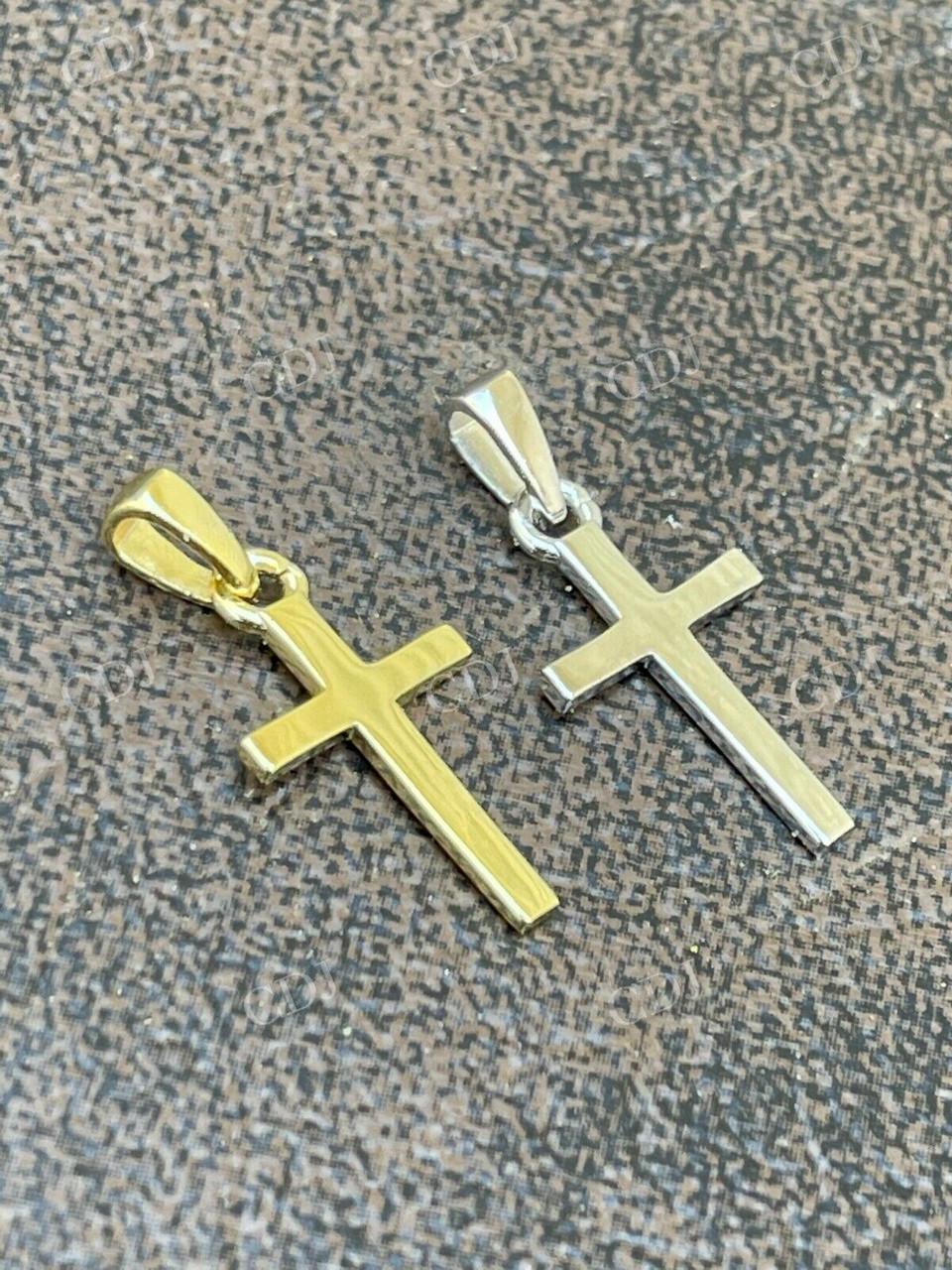 14K Gold Plain Cross Pendant For Men  customdiamjewel   