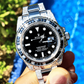 Rolex Black Dial Custom Diamond Watch  customdiamjewel   