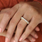 Cluster 1.26CTW Round Princess Cut Lab Grown Wedding Band  customdiamjewel   