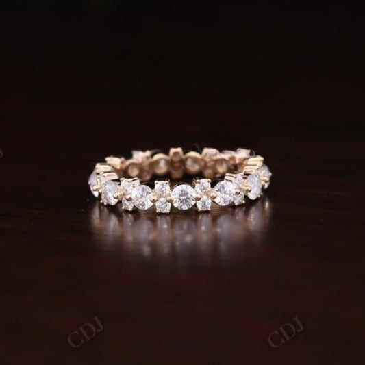 Woman 4MM Round Lab Grown Diamond Eternity Band  customdiamjewel   