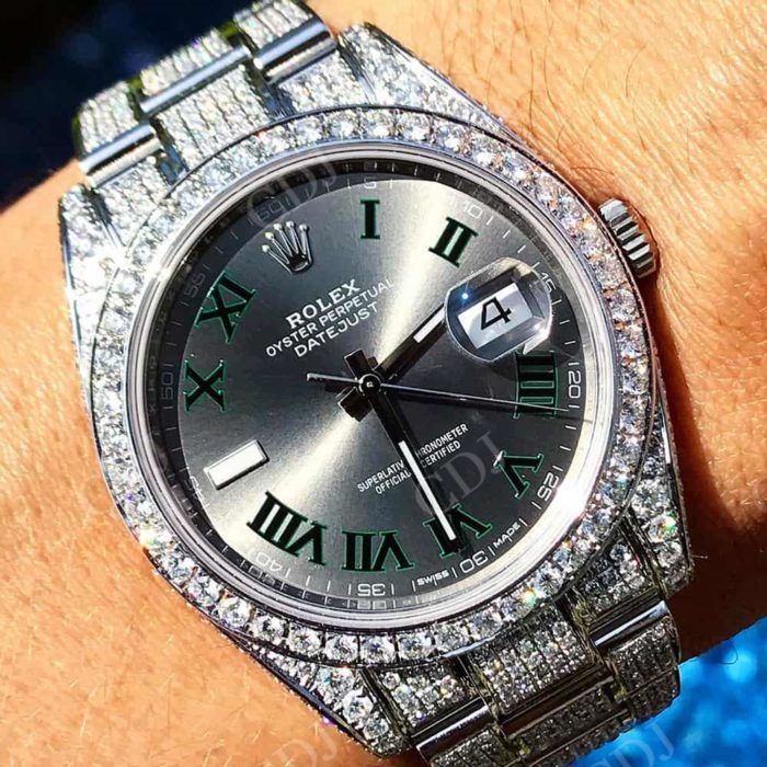 Luxury Custom Diamond Rolex Watch  customdiamjewel   