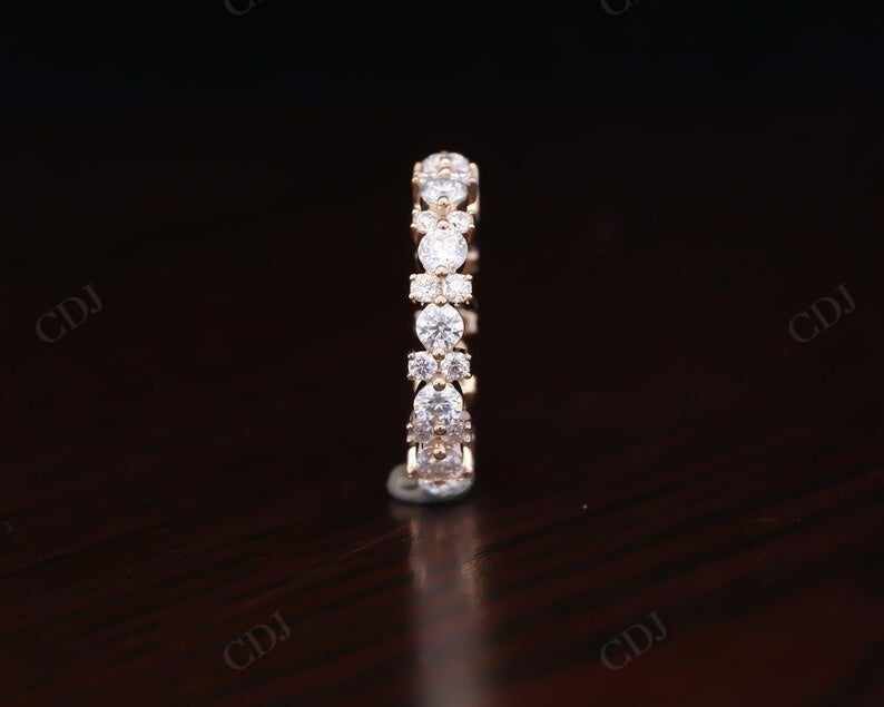 Woman 4MM Round Lab Grown Diamond Eternity Band  customdiamjewel   