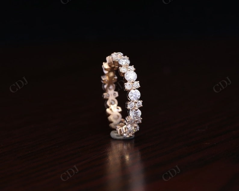 Woman 4MM Round Lab Grown Diamond Eternity Band  customdiamjewel   