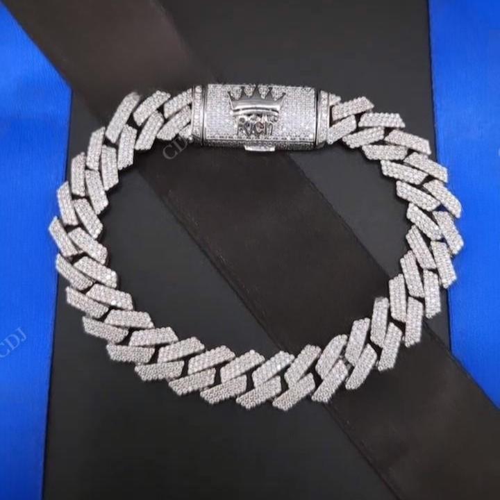 Diamond Cuban Hip Hop Bracelet hip hop jewelry CustomDiamJewel   