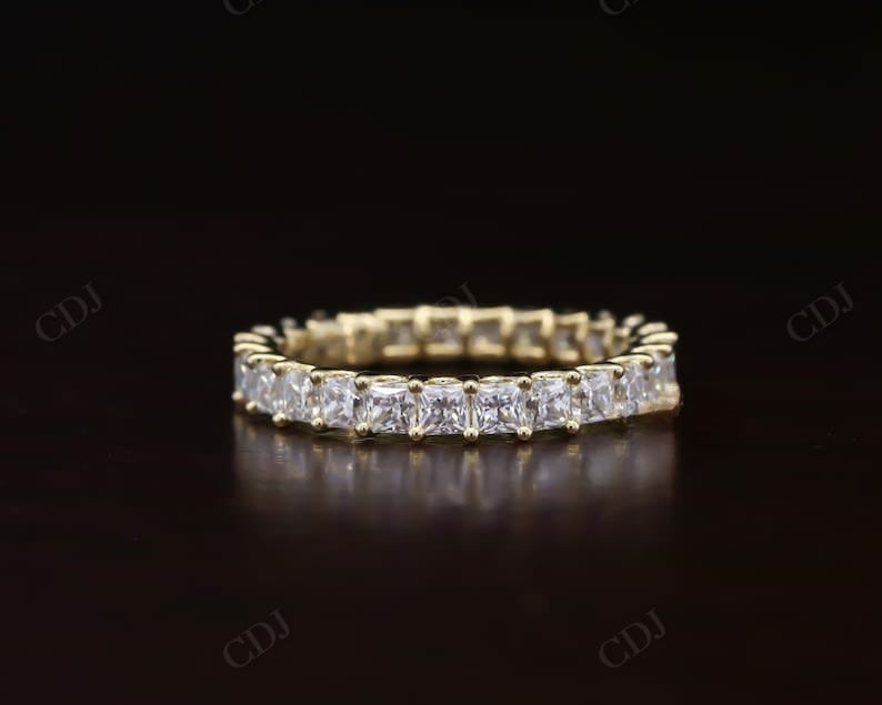 Full Eternity Wedding Band 2.50 carat Princess Cut Lab Grown Diamond  customdiamjewel   