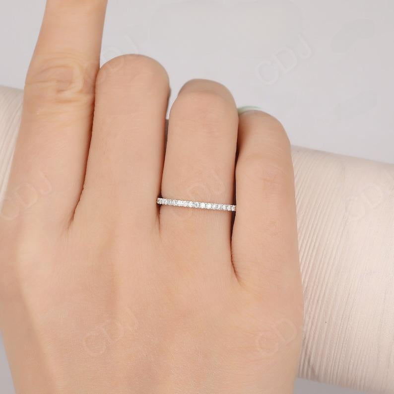 Full Eternity Lab Grown Diamond Stack Wedding Band For Her  customdiamjewel   