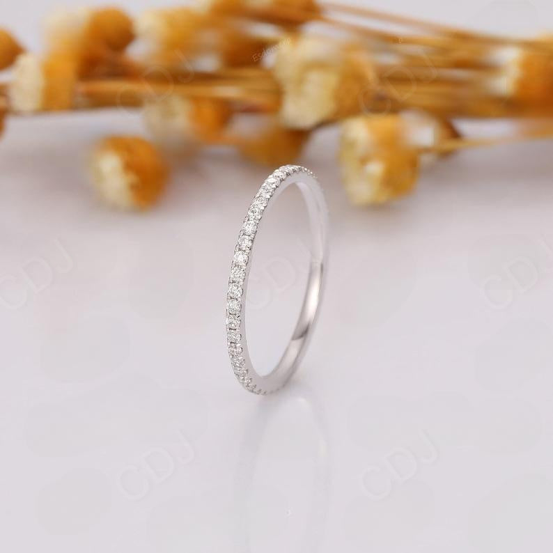 Full Eternity Lab Grown Diamond Stack Wedding Band For Her  customdiamjewel   