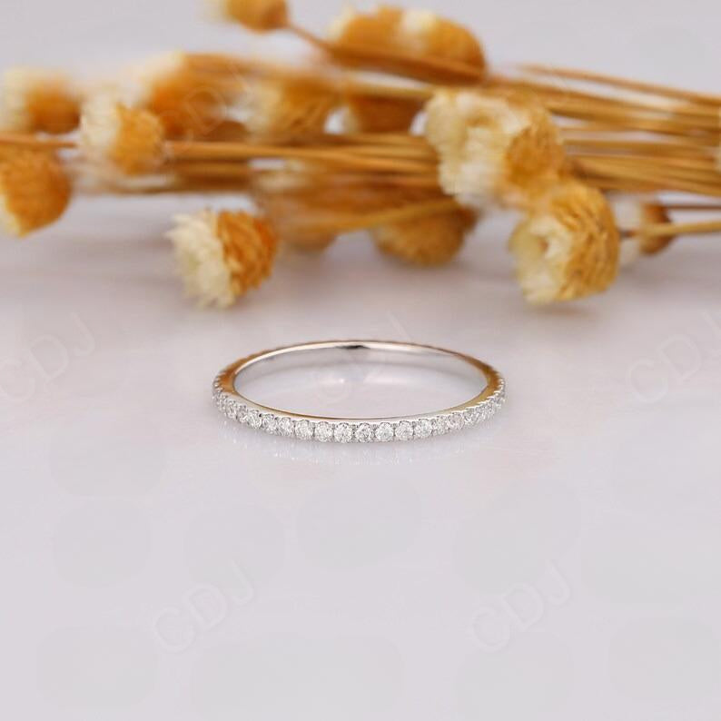 Full Eternity Lab Grown Diamond Stack Wedding Band For Her  customdiamjewel   